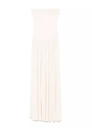 Aya Muse strapless midi dress - Neutrals