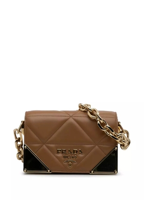 Prada Pre-Owned 2013-2025 Nappa Stitched satchel - Brown