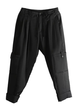 Yohji Yamamoto pleated cargo trousers - Black