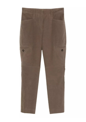 Brunello Cucinelli zip-hem trousers - Brown