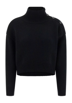 Yves Salomon roll-neck sweater - Black