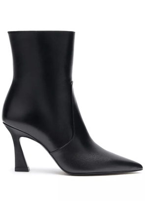 Stuart Weitzman 90mm leather ankle boots - Black