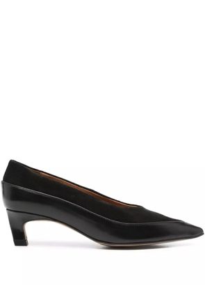 ANGEL ALARCON 40mm suede-leather pointed-toe pumps - Black