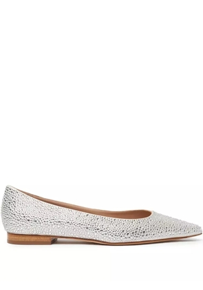 Scarosso embellished ballerinas - White