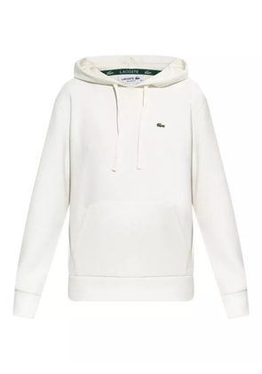 Lacoste embroidered-logo hoodie - White