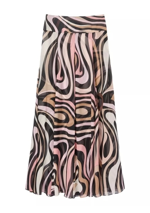 PUCCI Marmo-print maxi skirt - Black