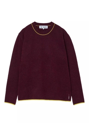 Sunnei round-neck long-sleeve sweater - Red