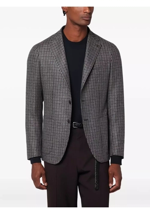 Tagliatore houndstooth single-breasted blazer - Blue