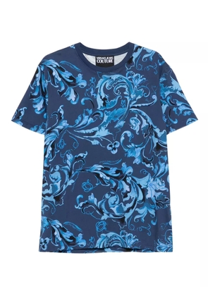Versace Jeans Couture baroque-print T-shirt - Blue