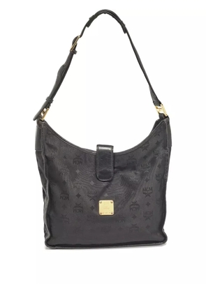MCM Pre-Owned monogram-pattern shoulder bag - Black