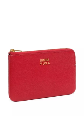 Bimba y Lola zip-top leather purse - Red