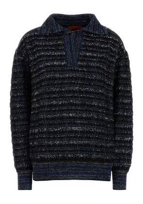 Missoni metallic-thread detailed sweater - Blue