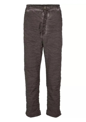 Poème Bohémien crease-effect straight trousers - Grey
