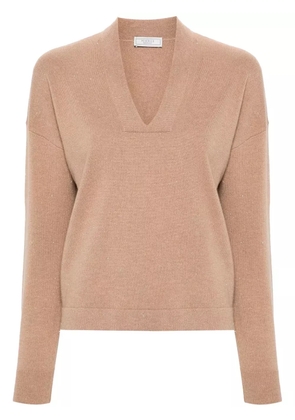 Peserico metallic-threading jumper - Brown