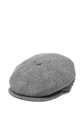 Tagliatore herringbone wool cap - Grey