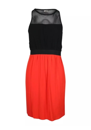 SANDRO panelled midi dress - Red