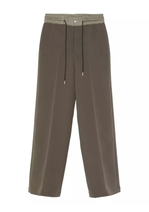sacai drawstring-waist trousers - Green