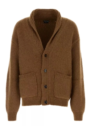 TOM FORD shawl-collar cardigan - Brown