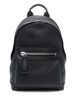 TOM FORD zip-pocket leather backpack - Black