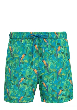 Amir Slama parrot-print swim shorts - Green