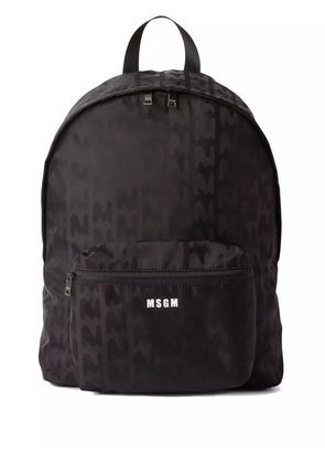 MSGM logo-print backpack - Black