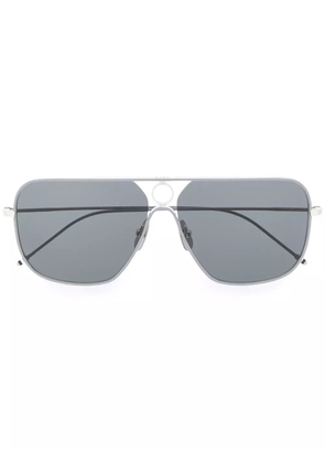 Thom Browne Eyewear rectangular-frame sunglasses - Silver