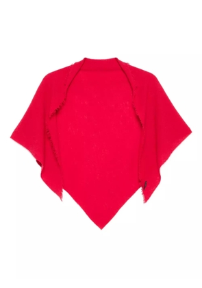Faliero Sarti frayed-edge scarf - Red