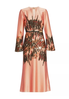 Silvia Tcherassi Pesaro abstract-print midi dress - Pink