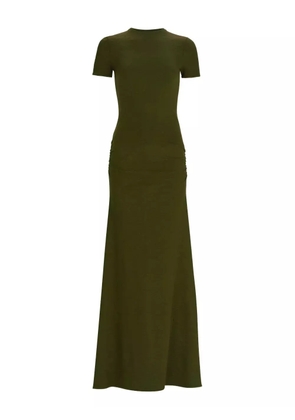 Silvia Tcherassi Cristal short-sleeve maxi dress - Green