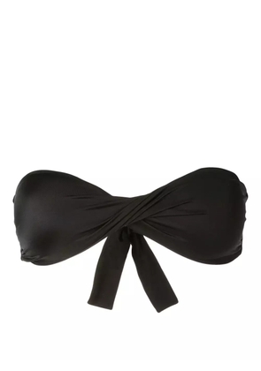 Lygia & Nanny Hawai twist-detail bikini top - Black