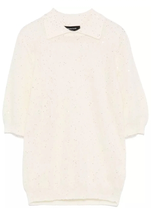 Fabiana Filippi sequin-embellished T-shirt - White