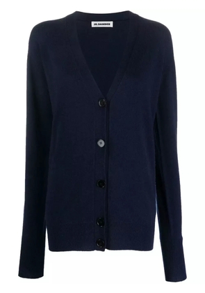 Jil Sander button-down cashmere cardigan - Blue