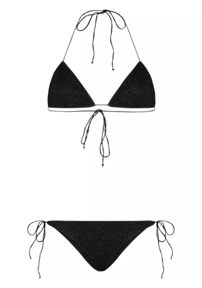 Oséree Lumière halterneck two-piece bikini - Black