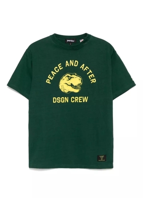 PEACE AND AFTER logo-print T-shirt - Green