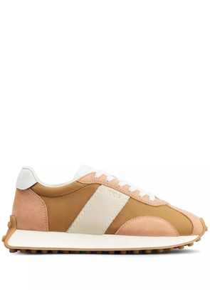 Tod's suede-trimmed sneakers - Brown