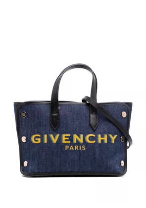 Givenchy Pre-Owned 2020 Mini Denim Bond Shopper Tote satchel - Blue