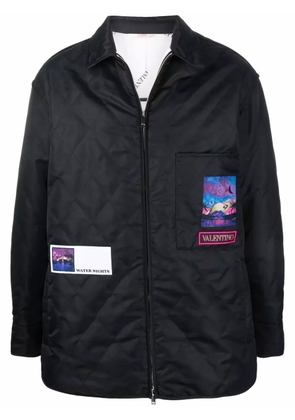 Valentino Garavani quilted shirt jacket - Black