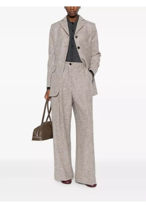 MARK KENLY DOMINO TAN button-front collared cardigan - Grey