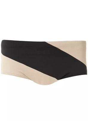 Amir Slama panelled trunks - Black