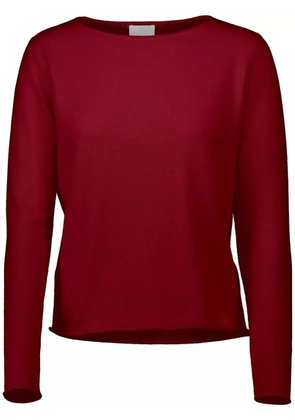 Allude slash-neck sweater - Red