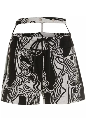 Gloria Coelho Corpo Virtual belted shorts - Black