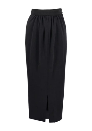 Gianfranco Ferré Pre-Owned wool midi skirt - Black