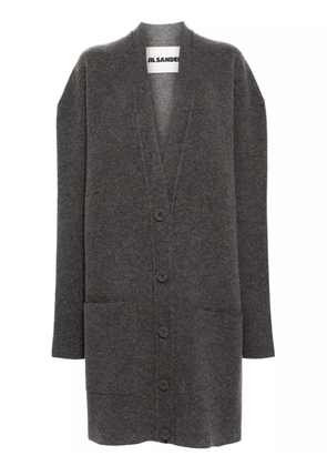 Jil Sander drop-shoulder cardigan - Grey
