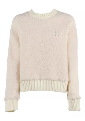 Ballantyne embroidered crew-neck sweater - Neutrals