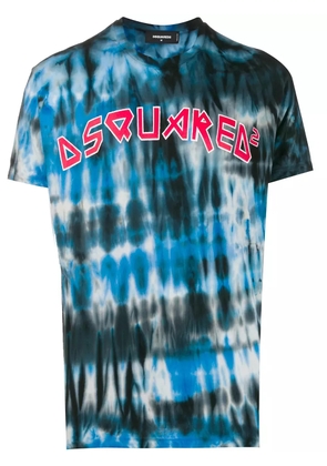 DSQUARED2 tie-dye logo print T-shirt - Blue