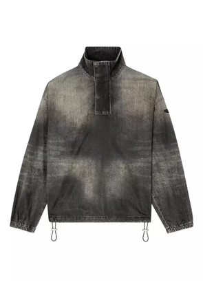 Diesel D-Flow half-zip denim shirt - Black