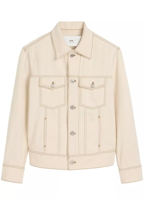 AMI Paris cotton trucker jacket - Neutrals