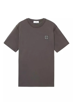 Stone Island logo-patch T-shirt - Grey