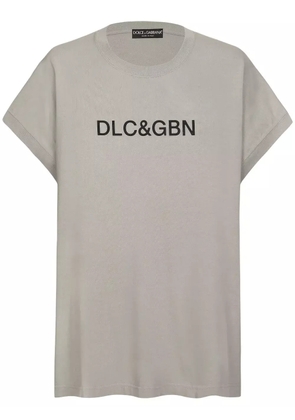 Dolce & Gabbana logo-print cotton T-shirt - Grey