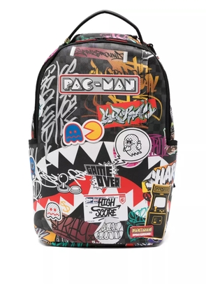 Sprayground pac-man graffiti backpack - Black